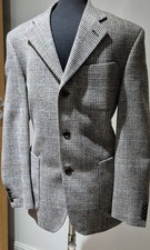 Mens Duffer st george checked 100% wool Blazer size 40 Short
