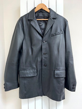 Guise Black Nappa Lamb's Leather Jacket - Size S - Fabulous Quality