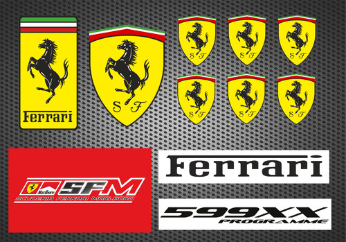 Ferrari sticker set 11 - ferrari,