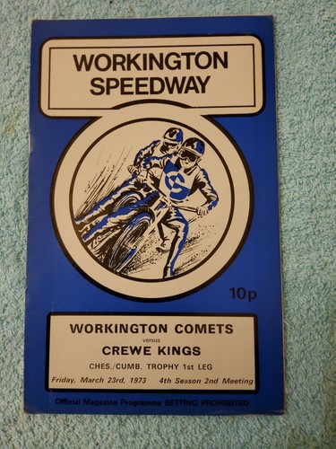 Workington speedway programme - speedway,