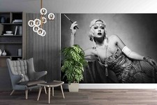 3D Marilyn Monroe Self-adhesive Removeable Wallpaper Wall Mural 1