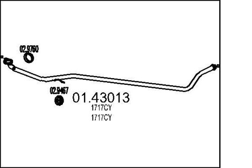 Mts 43013 front exhaust - 01.43013,