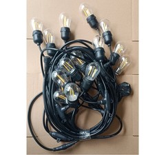 50FT HEAVY DUTY FESTOON E27 IP65 WATERPROOF LED OUTDOOR GARDEN STRING LIGHTS