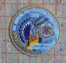 ORIGINAL USAF PATCH 384th BOMB WING SAC BOMB & NAVIGATION COMP 1988