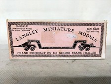 Langley Miniature Models G126 Crane Fruehauf 100 ton Girder Frame Trailer OO