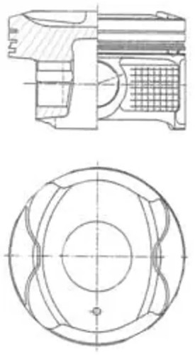 Engine piston 41250600