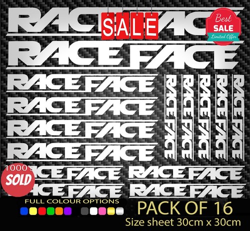 Race face vinyl - face, decal