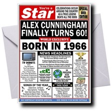 PERSONALISED 60th BIRTHDAY