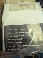 Best Whites Shower Curtain Standard Size 180 X 210 Cm