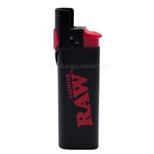 RAW Phoenix Refillable Lighter Black with Built-in Poker Stick & Windshield - UK