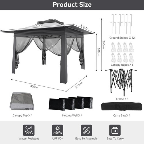 Elecwish garden gazebo - garden,