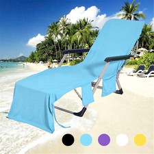 Sun Lounger Mate Beach Towel Chair Cover Lounger Chair Cover With 3 Pockets