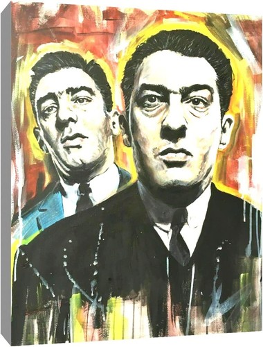 Kray twins colour - canvas, wall