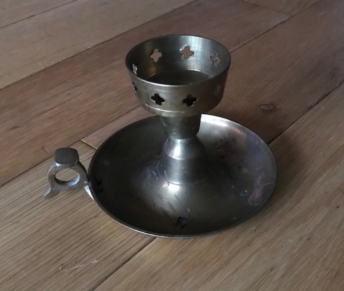 Vintage brass candle holder - vintage,