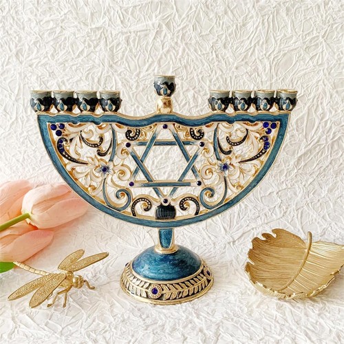 Hanukkah menorah candle holder - hanukkah,