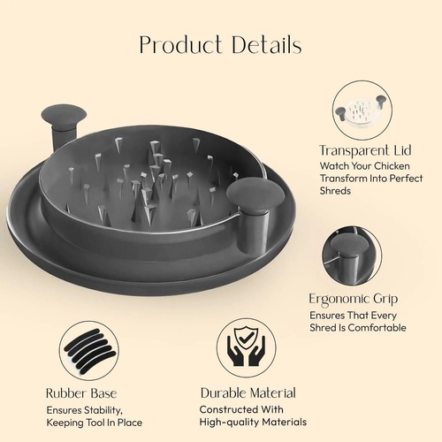 Large chicken shredder tool - shredder,