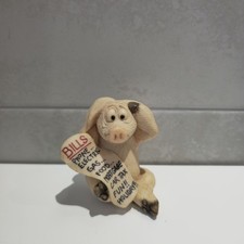Piggin - Bills Collectible 1997 Handmade Pig Figurine By David Corbridge