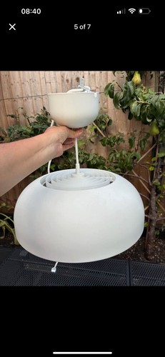 Ikea white pendant lamp - white,