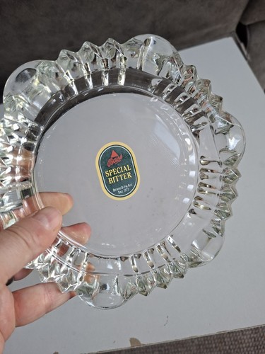Vintage glass ashtray - glass, ashtray,