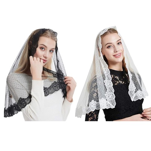 White simple veils - white,