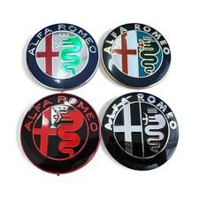 2X 74mm ALFA ROMEO EMBLEM
