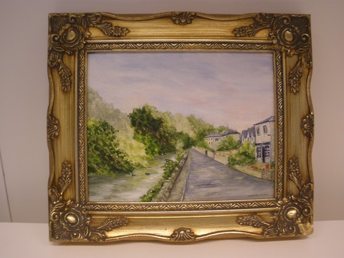 Oil painting frame titeled - painting,