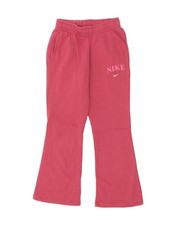 NIKE Girls Tracksuit Trousers 12-13 Years Large Pink CA13