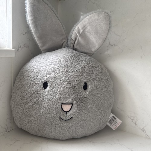 Grey bunny rabbit cushion - bunny,