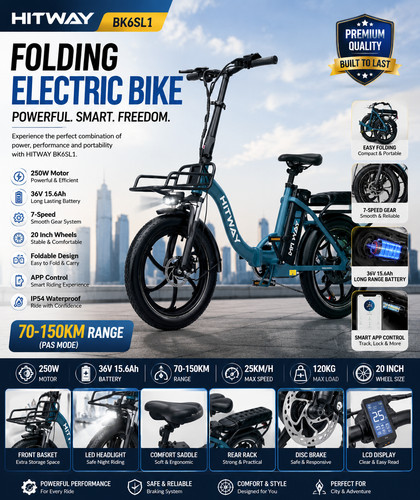 Folding electric bike - folding,