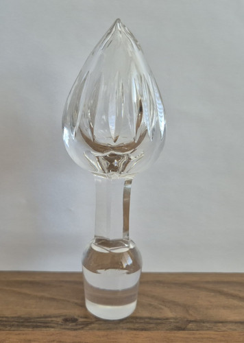 Antique clear hand blown - blown, heavy