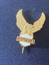 Lambretta eagle scooter jacket lapel Gold Tone & Enamel  pin badge Ska Mod metal