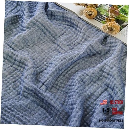 Cotton muslin blanket - cotton, couch