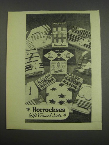1957 horrockses gift towel - 1957,