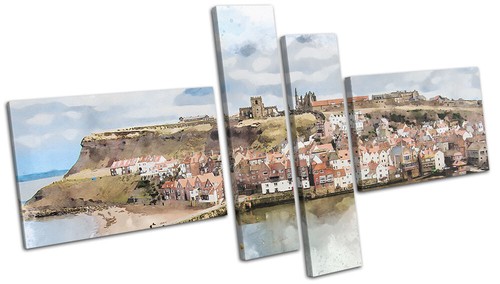 Whitby seaside painting - seaside,