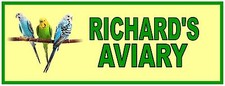 Aviary sign budgie - aviary, garden