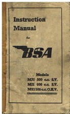 Bsa m20 m21 - (500cc, sv)