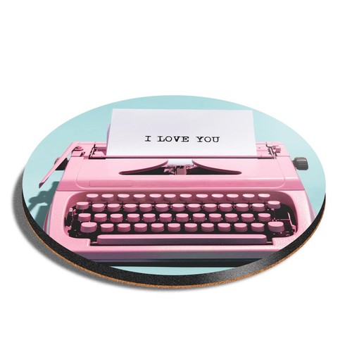 Round mdf coaster - mdf, vintage
