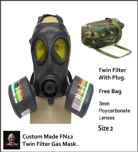 Fn12 gas mask twin - mask, filter
