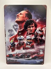 Legends of Ferrari Metal Sign
