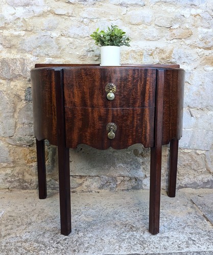 Georgian mahogany demi - demi, lune