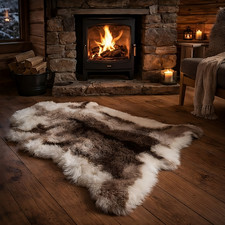 Luxury faux reindeer hide rug - luxury,