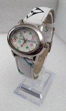 Ladies Louis Vuitton Branded 2313B Oval Colourful Watch, Leather Strap