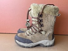 HI-TEC Women’s Beige Suede Lace Up Faux Fur Winter Snow Boots. UK(5)EUR(38) -A74