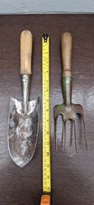 old Vintage Garden Hand Fork and trowel made in England  
