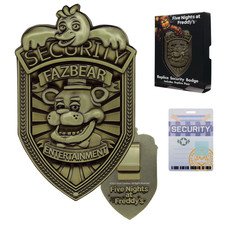 Five Nights at Freddy’s Security Badge Replica – Antique Brass Limited Edition