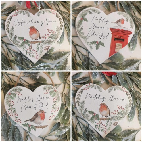 Welsh christmas heart - welsh,