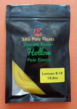 10 Metre Pack of High Quality Hollow Pole Elastic - Lemon 8-10 (Diameter 1.8mm)