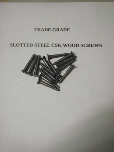 Slotted steel wood screws - slotted,