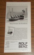 Rare Advertising Rolf Benz Designer Furniture Creation Sofa - New Shapes 1990