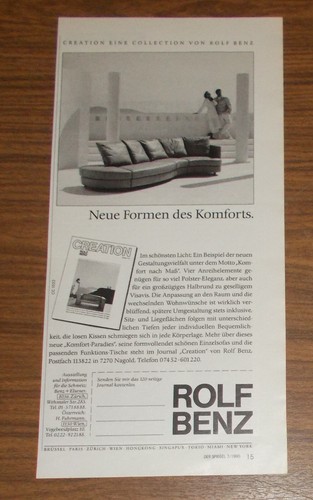 Rare advertising rolf benz - advertising,